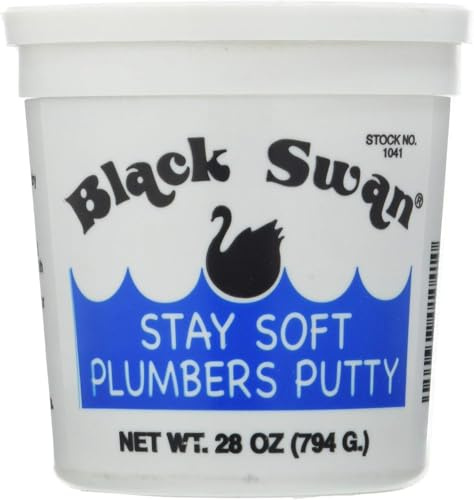 Black Swan PUT2 Plumbers Putty, White, 28oz