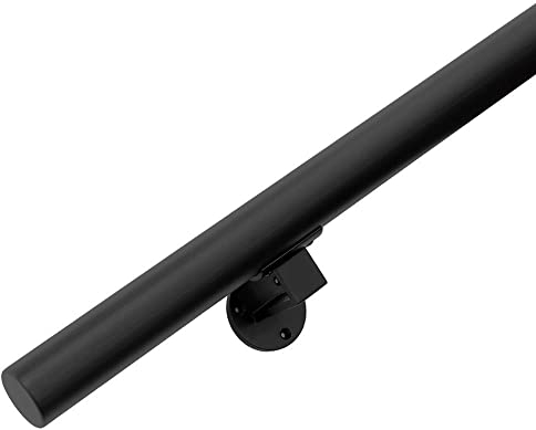 Vivol Main courante - INOX Noir Avec supports - 150cm