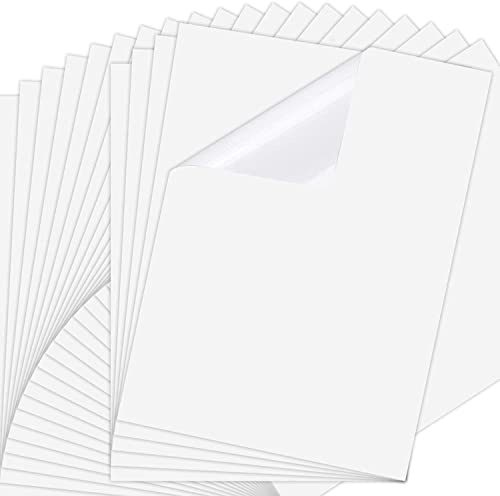 LUTER 25 ark 21 x 29,5 cm bläckstrålepapper, transparent film utskrivbar snabbtorkande pappersetikett för laserbläckstråleskrivare