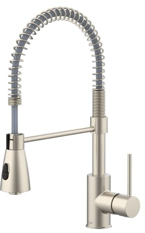 Lenz Küchenarmatur KALANI² in Edelstahl-Optik – mit verstellbarer Geschirrbrause – einfache Installation und hochwertige Verarbeitung - 46070311