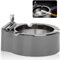Cenicero de Acero Inoxidable, ZoneYan Cenicero de Metal Retro, Cenicero con Mechero, Ashtray Lighter, Cenicero Multifunción, Ceniceros Portátiles, Cenicero con Encendedor (Silver)