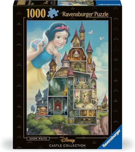 Ravensburger Puzzle 1000 Pezzi, Disney Princess: Blancaneve – Puzzle Adulti +14 anni, 70 x 50 cm, Puzzle per Adulti Castello Principesse Disney, Idee Regalo
