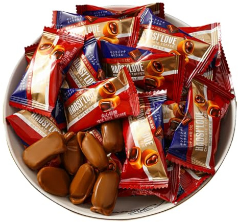 Toffee Bar Miniatures - 500g Holiday Mini Bars - Smooth and Crunchy Bites - Individually Wrapped Pieces - Mini Bars Chocolate Toffe (500g/Bag About 68 Capsule)