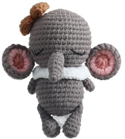 BabyRassel - hholz Rassel Toys | Virkad djurringbit | Mjuk babyarty dekoration för födelsedag födelsedag | Babygåvor för födelse för flickor