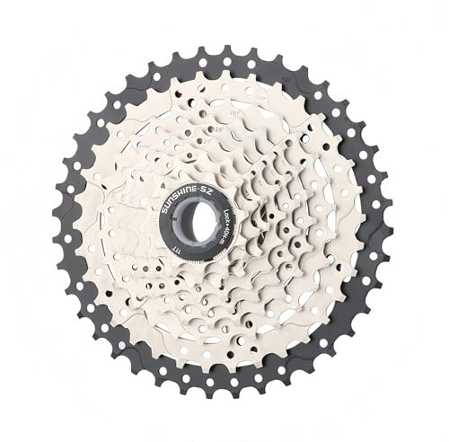 8/9/10/11/12 Speed Bike Freewheel, Lightweight Bike Cassette Sprocket, 11-32/36/40/42/46/50T Bicycle Cassette Freewheel for Mountain Bikes MTB (10 Speed, 11-40T)