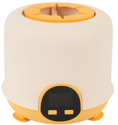 Jiawu Electrical Mixer for Infant Nutrition with Low Intoxication Digital Display PP and Silicone Automatic Baby Mixer (Yellow)