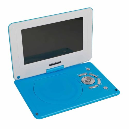 9 tums bärbar dvd-spelare, multifunktions dvd-spelare med full hd-skärm usb-port Härdad explosionssäker teknik vidvinkel DP för bilresor utomhus (Blue)