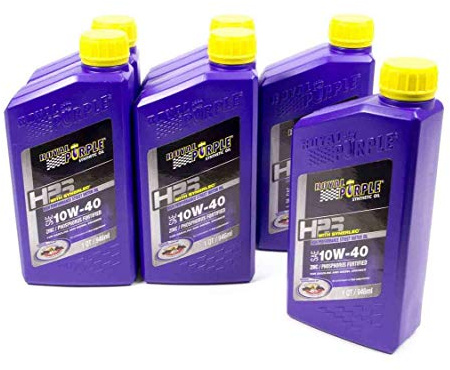 Royal Purple (36140-6PK HPS 10W-40 Synthetic Motor Oil with Synerlec Additive Technology - 1 Quart, (Case of 6)