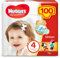 Huggies Pannolini Ultra Comfort, Taglia 4 (7-18 Kg), Confezione da 100 Pannolini