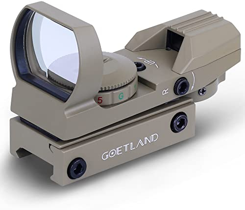 Goetland Ottica per Carabina Aria Compressa Cannocchiale da Puntamento Pistola Verde Punto Rosso Red Dot Sight Reflex Sight SFP 20mm