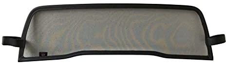 PureWind Windschott kompatibel mit FIAT 124 Spider 348 Baujahr 2015-2018 (Schwarz) – Windschott Universal mit Anbaumaterial ohne Tasche