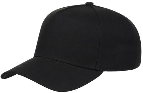 Lids Blank Hook Shot A-Frame Adjustable Snapback Hat – for Men & Women | Breathable Mesh & Lightweight | Curved Bill | One Size Fits Most | Black