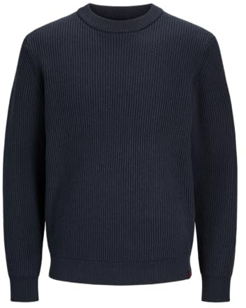Jack&Jones RDDWALT - Maglia Girocollo a Maglia Noos, Salute, L