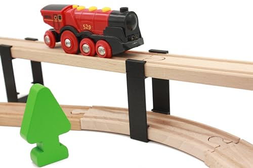 Locorico - 4 pilas de puentes para tren de madera (2 plantas)