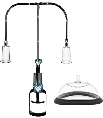 AMZII 3-IN-1 Muschipumpe Vakuumpumpe mit 2 Nippel Sauger Sexspielzeug & Klitoris Sauger für Frauen,Klitoris Stimulator für Sie,Nippelsauger Brustwarzen BDSMs Spielzeug hart Vagina Pumpe Brustpumpe