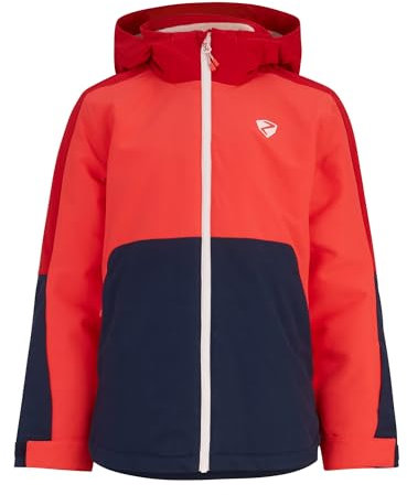 Ziener Kinder ALUCK Ski-Jacke/Winterjacke | warm, atmungsaktiv, wasserdicht, fiery red, 152