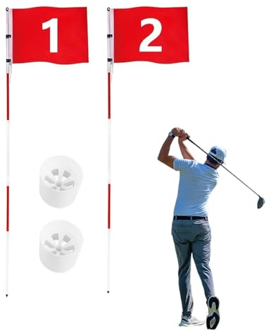 Set di Astine da Golf - Attrezzatura portatile a 5 sezioni | Ideali per Giardino Circolo Appassionati Principianti Professionisti | per Country Club, Campo di Pratica, Giardino, Professionisti, Princi