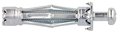 Molly M18015-XJ Chevilles métalliques à expansion avec Vis m6, Gris, Set de 25 pièces