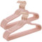SONGMICS Kleiderbügel Samt, 30er Set, Rosa-Roségold CRF026P30