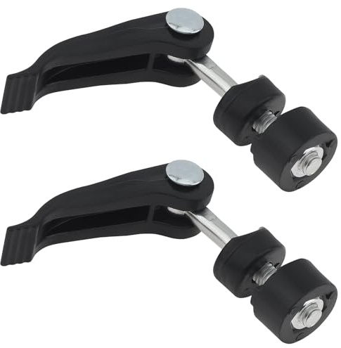 2x colliers de serrage rapide en Plastique pour tige de selle M6, Boulon de Fixation de Tige de Selle de Vélo Fixation Rapide, ou pour couper les vis de verrouillage de la machine Noire (Plastique)