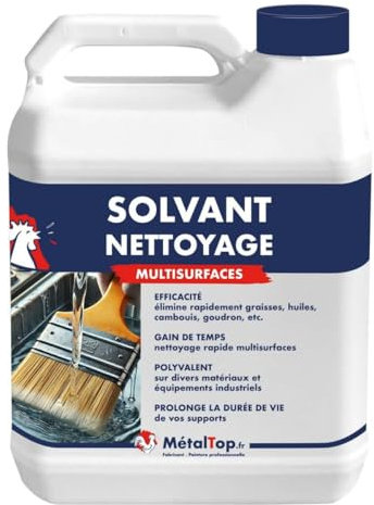 Metaltop - Solvant Nettoyage - IIncolore - RAL Incolore - Pot 1 L
