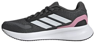 adidas Unisex Kids RUNFALCON 5 Shoes Kids, Grey six/Crystal White/Bliss Pink, 10 UK Child