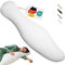 Opanoli® ergonomisches Seitenschläferkissen mit Bezug aus 100% Baumwolle Weiß – Schwangerschaftskissen in einzigartiger Körperform – Öko-Tex – waschbar – Kuschelkissen – Stillkissen – Bodypillow