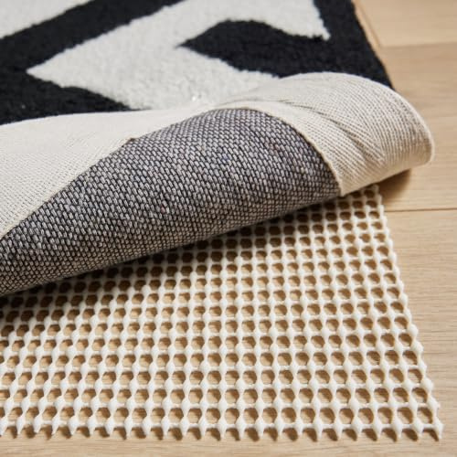 GORILLA GRIP® Slip Resistant Rug Pads for Hardwood Floor, 5x7 Cream