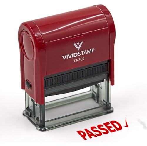 Passed Self Inking Rubber Stamp (Red Ink) - Large