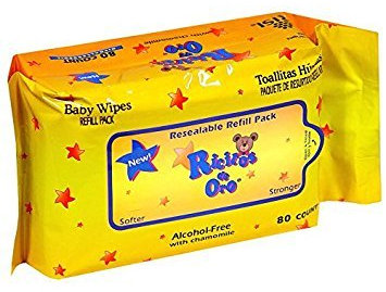 Ricitos De Oro Baby, Refill, Alcohol-Free with Chamomile-80 Wipes(2 Pack)