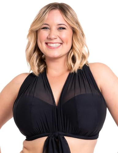 Curvy Kate Women's Wrapsody Bikini Top, Black (Black), 34E