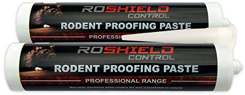 Roshield Rodent Proofing Control Paste | Stop Rat & Mouse Access through Holes & Gaps in Walls | Used by Professionals (Pack of 2)