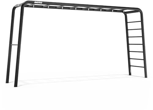 BERG PlayBase Parco giochi extra large per giardino, per tutta la famiglia, struttura da arrampicata per giardino, porta da calcio, porta da basket, struttura da arrampicata, fitness, parete da
