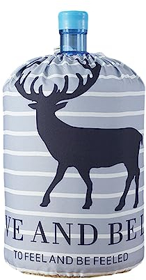 Highdi Dispensador De Agua Cubiertas De Barril Cubierta Antipolvo Cubiertas Elásticas para Enfriador De Agua Dispensador Protector De Agua Reutilizable Cubierta De Cubo (Raya)