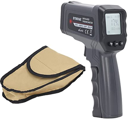 Infrarot-Thermometer Handthermometer mit LCD-Display – Wärmetemperaturmessgerät für Messungen von 50 bis 1600 ℃ – Professional Messgerät Pistole