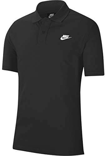 Nike Men's Shirt M NK Club SS Polo Pique, Black/White, FN3894-010, M