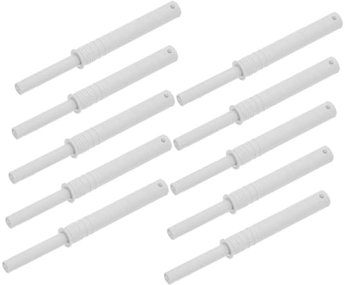 SOPOTUTU 10 piezas Pestillos Magnéticos Push para Puertas de Armario Amortiguadores Silenciosos para Cocina y Vestidor Diseño Invisible y Seguro Color Gris