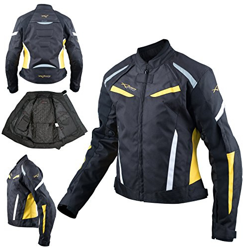 Dam Motorcykeljacka Sport Andningsbar Viaggio Vattentät Fluo XS