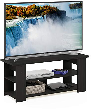 Furinno JAYA TV Stand, Entertainment Center, TV Console for TV up To 55 Inch, for Living Room, Bedroom, Espresso