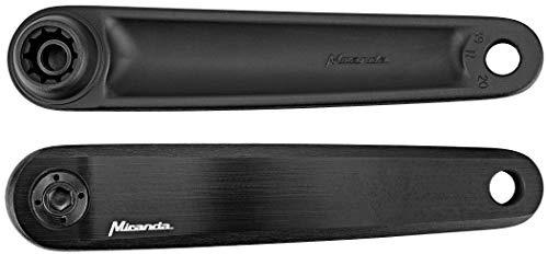 Miranda Unisex - Adulto Double Diamond Set Manovella Nero, 170 mm