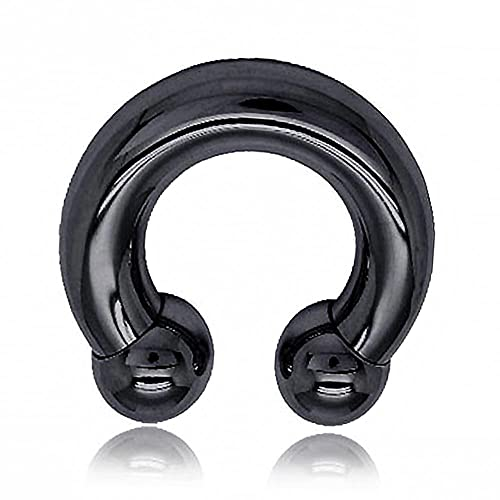 viva-adorno hästsko piercing intimpiercing näsring CBB Horsesko kirurgiskt stål 316L XXL tjock Z427, Rostfritt stål