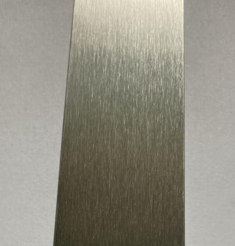 Borstad aluminium 2500 x 60 x 0,5 mm, självhäftande V2A rostfri stålplåt, borstad plåtremsa, rostfritt stål, skydd V2a remsor, rostfritt stål, list, täcklist, fönsterlist