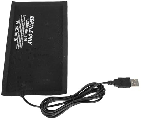 Asixxsix Almohadilla Térmica para Reptiles 45℃ con Diseño de Seguridad de Siete Capas para Animales Pequeños (M(66x45x17cm/26x17,72x6,69 Pulgadas))