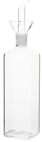 SHINEOFI Distributore Olio e Aceto in Vetro Borosilicato Satinato 1 Litro Beccuccio Dosatore per Cucina di Casa e Ristoranti
