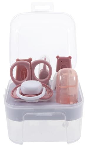 HOMOCONO Kit De Manicura Para Recién Nacidos Con Cortaúñas Y Tijeras Metalicas En Set Completo Para Cuidado De Uñas De Bebés En Shower