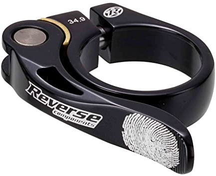 Reverse Long Life Sattelklemme mit Schnellspanner 34.9mm schwarz