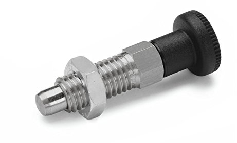 ganter Norma Elementos | Rast pernos – GN 717 | Perno Diámetro 8 mm, acero inoxidable, 2 unidades), plateado, GN 717-8-M12-BK-NI