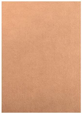 Vaessen Creative Florence Cardstock Kraftpapier A4 300g, 20 Blatt zum Kartenmachen, Geburtstagskarten, Hochzeitskarten, Einladungskarten und Scrapbooking, Kraft Braun