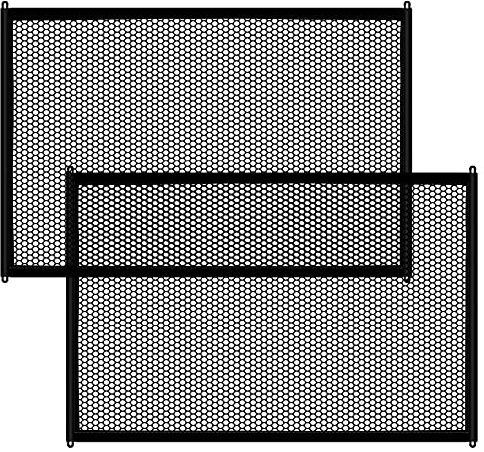 2 Pack Dog Gate, 43.3'' X 28.3'' Pet Gate for The House, No Drilling Puppy Gate for Stairs & Doorways Install Anywhere,12 Hooks by Lofekea