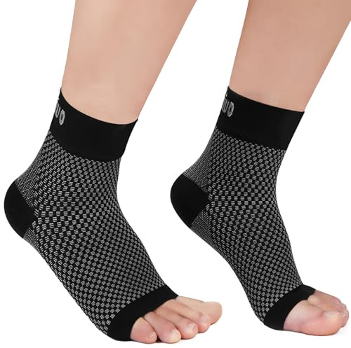 CAMBIVO Chevillere Entorse 2 Paires, Protection de Maintien Sport, Attelle Orthopédique Homme Femme, Support pour Fasciite Plantaire, Ligamentaire, Blessure Articulaire, Fitness, Protege Structure